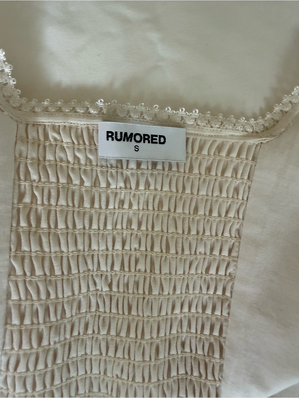 Rumored Antoinette Midi Dress | Cream - Picture 5 of 5